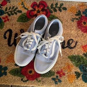 Baby Blue Low Top Vans 🦋